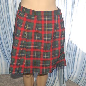 Plaid School girl cycle Boston uniform plaid wrap skirt